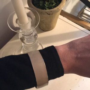 JCrew Cream and Gold Bangle